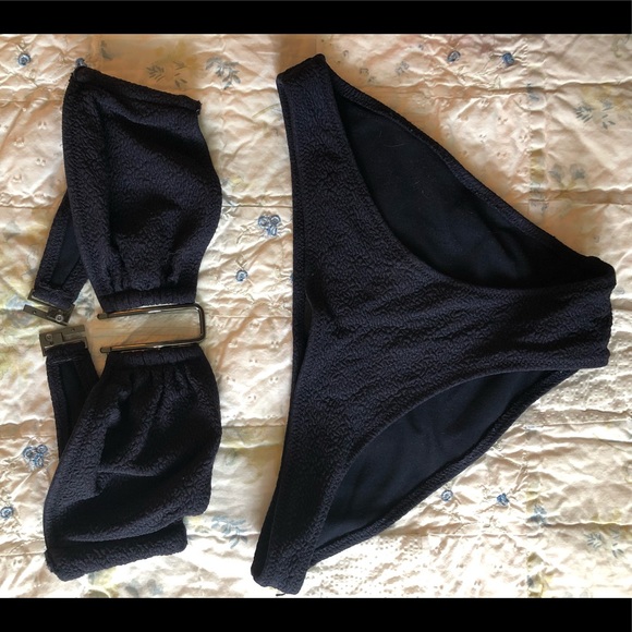 H&M bikini set black/navy - Picture 1 of 4